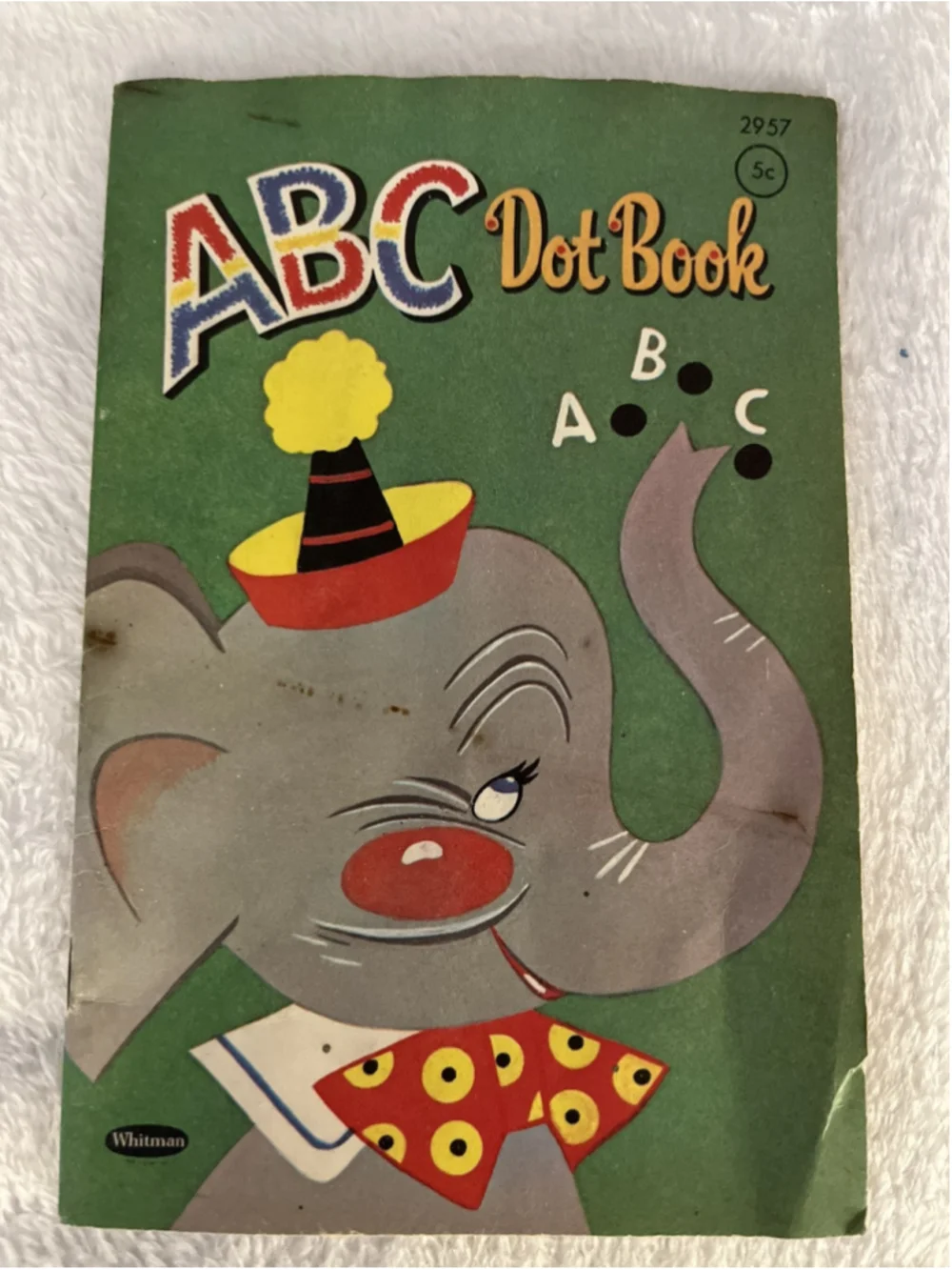 Vintage 60’s Whitman Dot To Dot Activity Book WORN SOME AREAS HTF ELEPHANT ONE